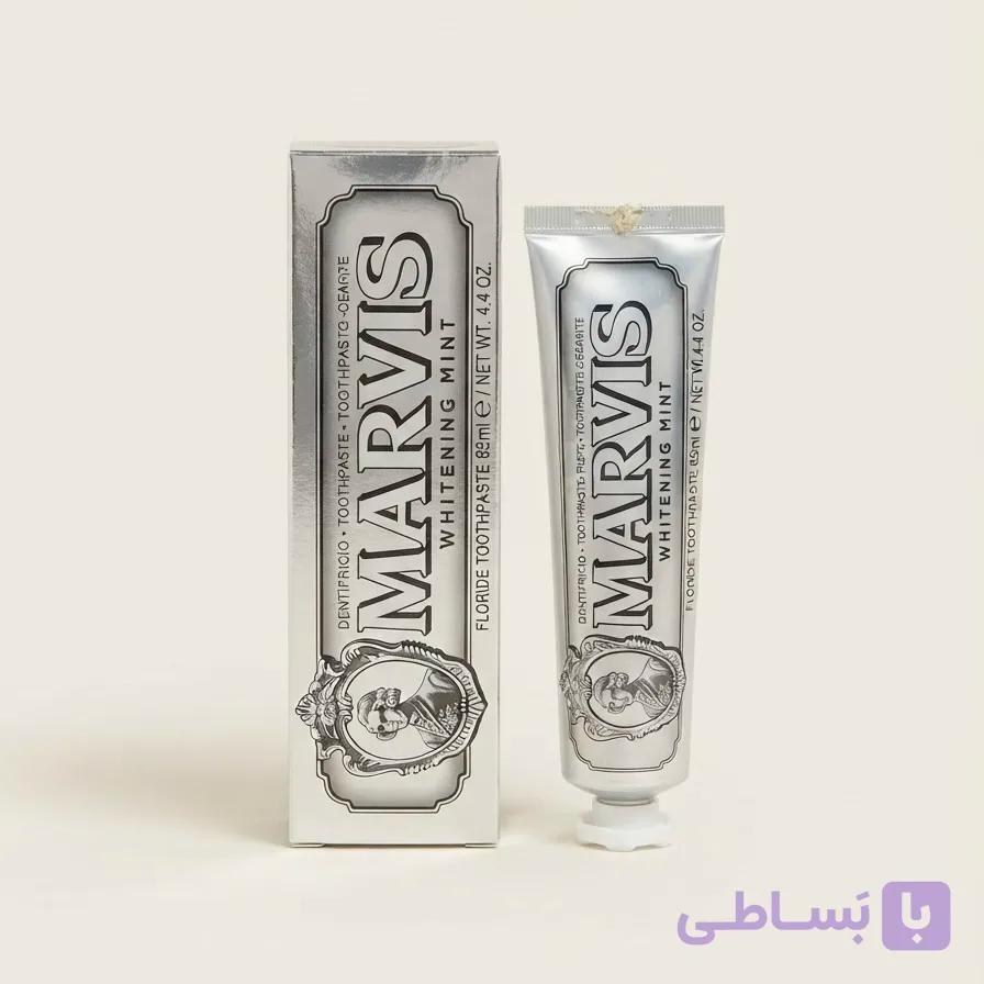 خمیر دندان سفیدکننده مارویس مدل Smokers Whitening Mint – ۸۵ میل