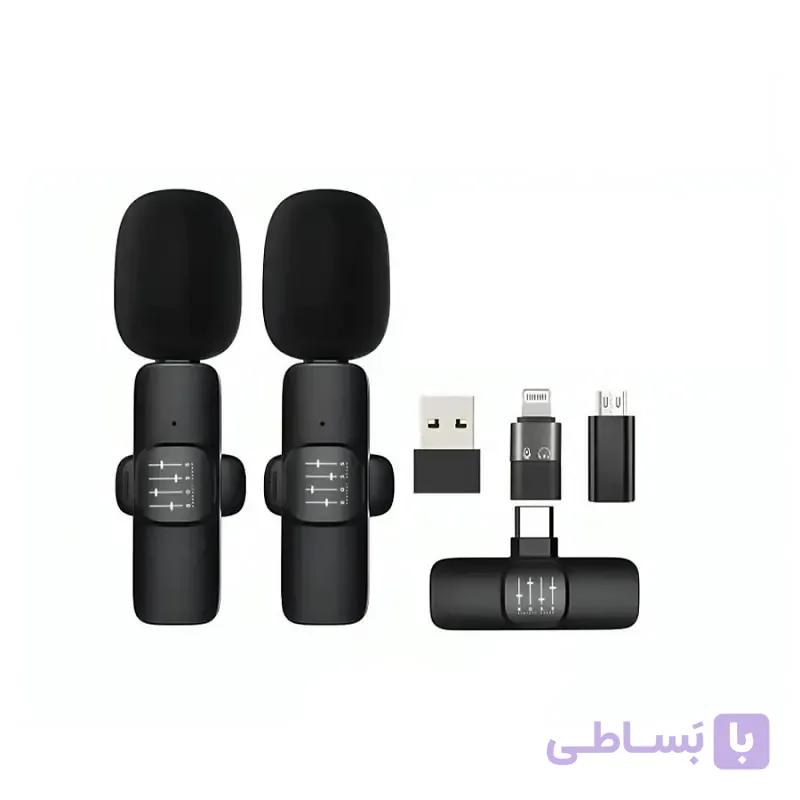 میکروفون بی سیم یقه‌ای Microphone Wireless Boss K9 — تصویر 1
