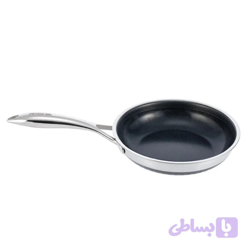 ماهی تابه استیل هیبرید کف لیزری 20 سانت عرشیا مدل SS622-3696 — تصویر 1