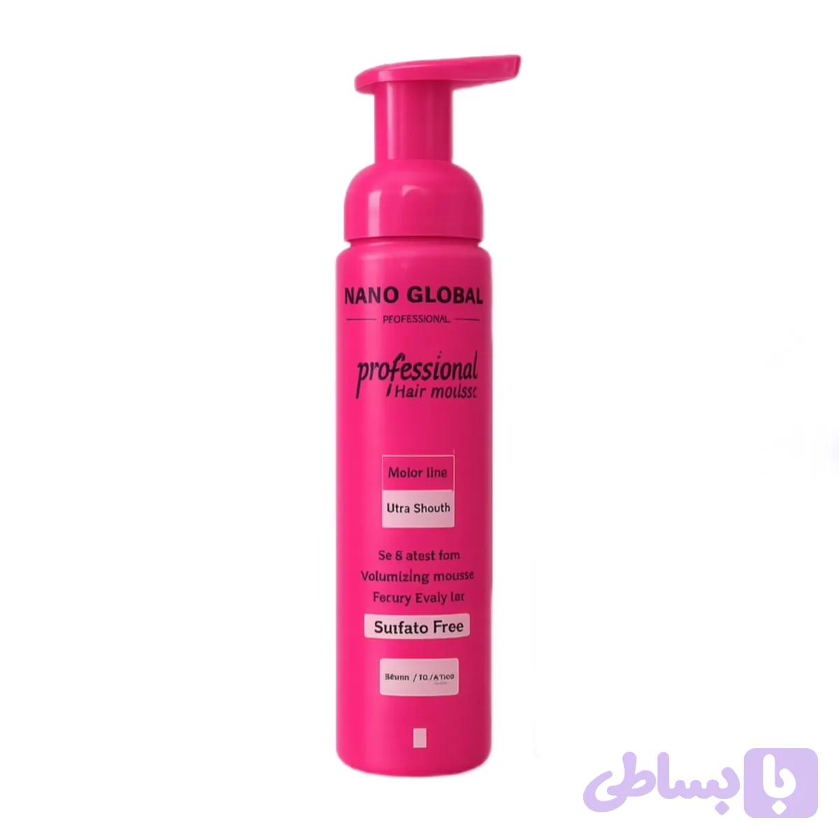 موس مو نانوگلوبال حجم دهنده صورتی Nano Global Hair Volumizing Mousse — تصویر 1