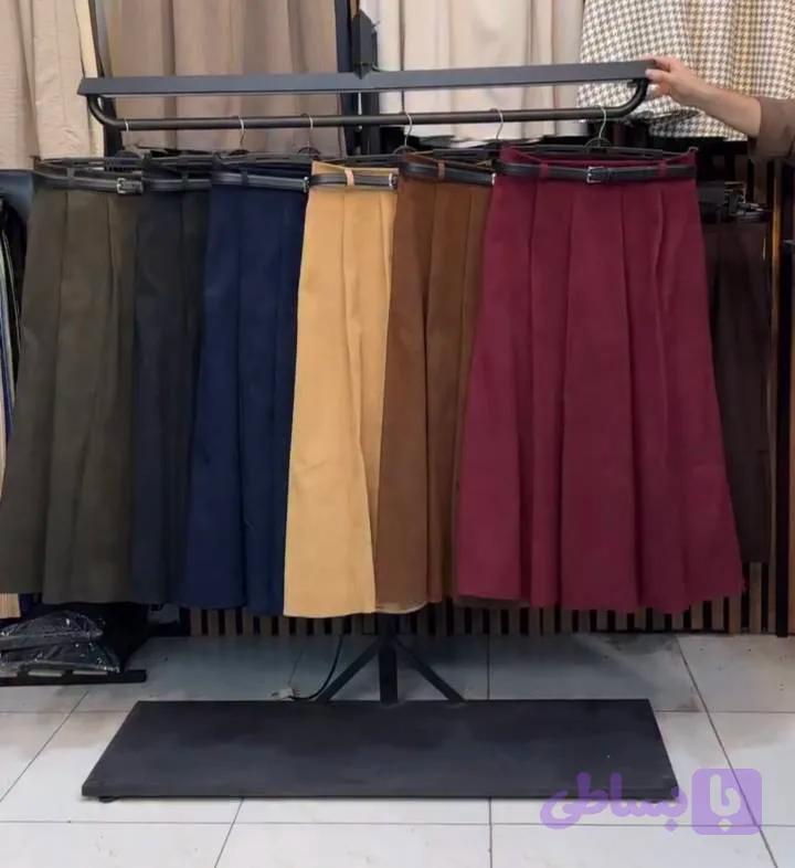 دامن کبریتی با کمربند چرم😍❤️