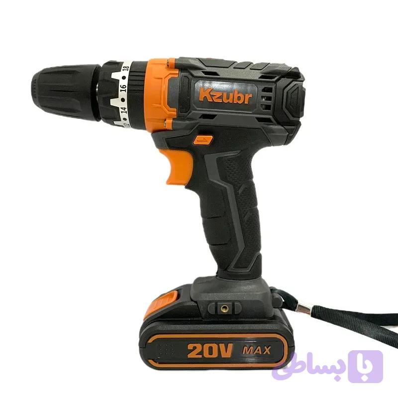 دریل شارژی ضربه ای 20 ولت برند Kzubr مدل K10006