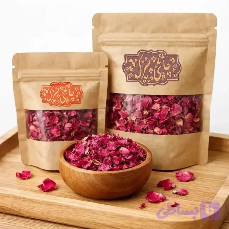 برگ گل سرخ | گلبرگ خشک معطر برای دمنوش، شربت، شیرینی و دسر | چاشنی پنیرک