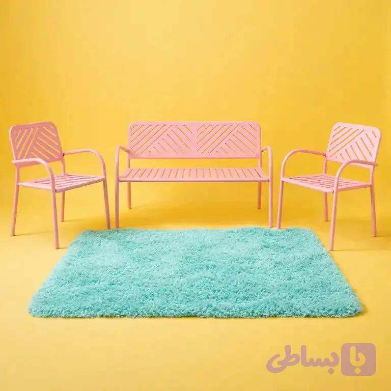 صندلی باربی برند ثنکو ۲۳۲۸ ناهار خوری فلزی لوله ای رنگی