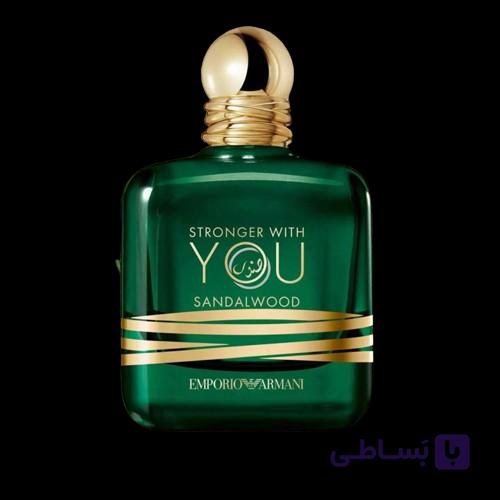 عطر ادکلن مردانه امپریو آرمانی استرانگر ویت یو صندل‌وود Emporio Armani Stronger With You Sandalwood Tester 100ml
