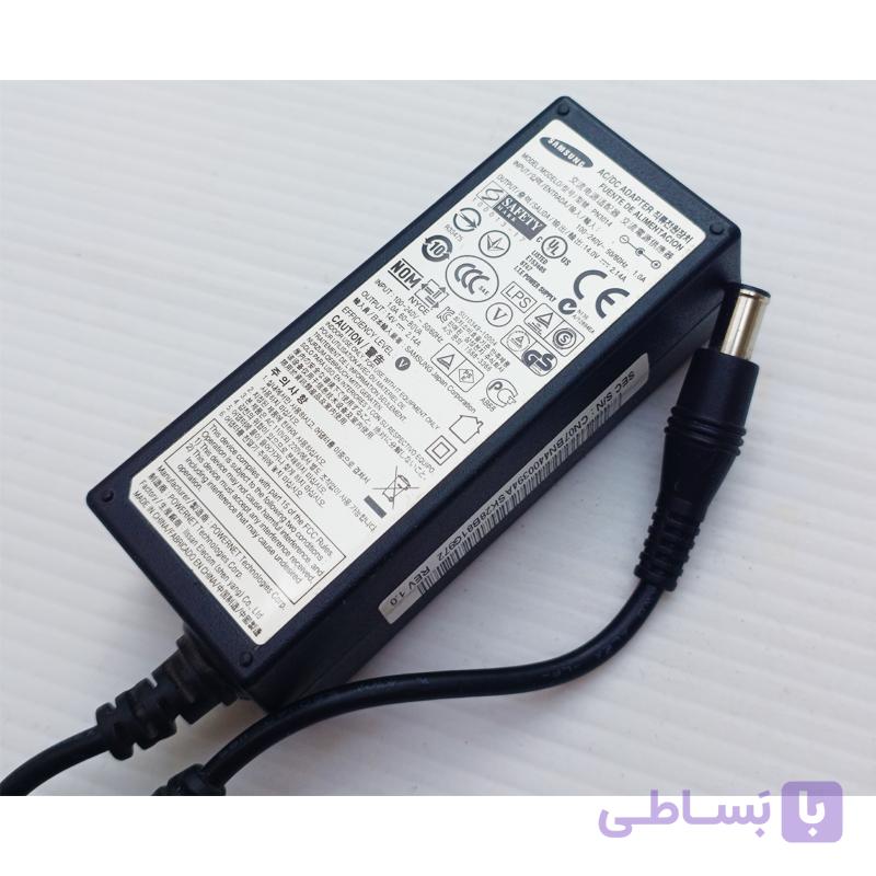 آداپتور شارژر لپ تاپ SAMSUNG 14 ولت 2.14 آمپر سوکت نرمال اوریجینال — تصویر 1