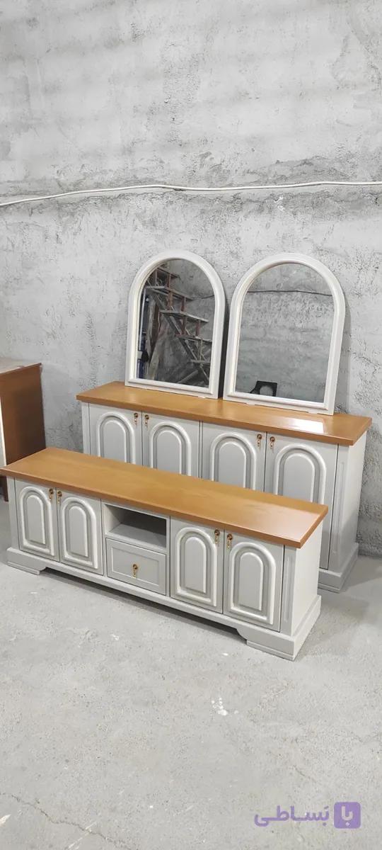 ست کنسول و میز تلویزیون MDF مدل303 در 2سایز و7رنگ