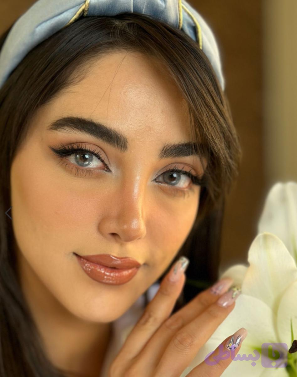 لنز چشم برند آیس کالر رنگ شاینی گری