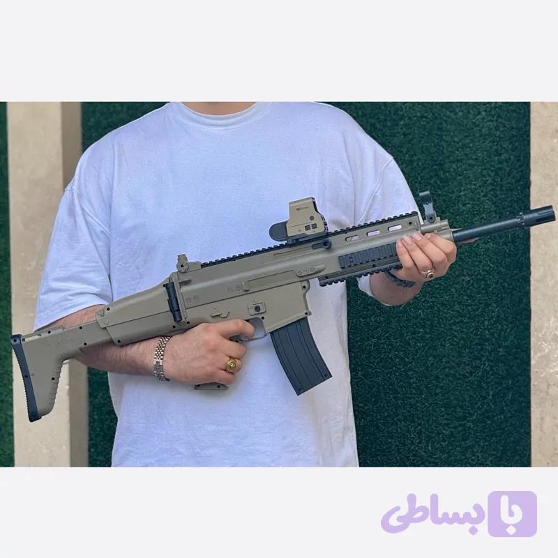 شاهکار تفنگ های تیر ژله ای اسلحه SCAR رگباری