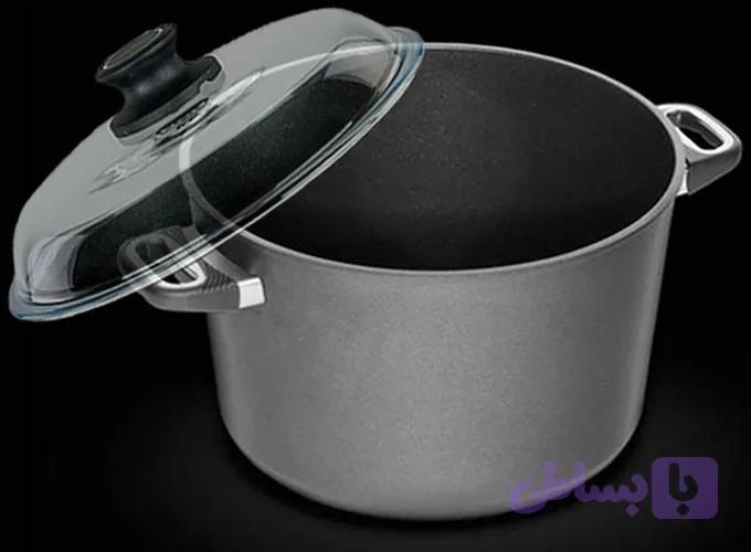 قابلمه نچسب درب‌دار کد ۲۱۳۲ با قطر ۳۲ و ارتفاع ۲۱ سانتی‌متر