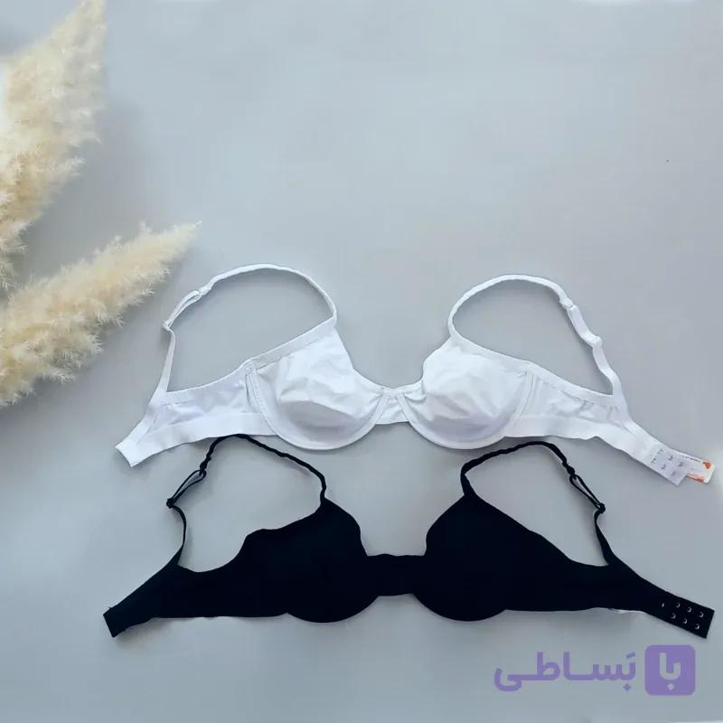 سوتین مینی مایزر فنردار برند اسلوگی Sloggy سایز 70B سفید و مشکی