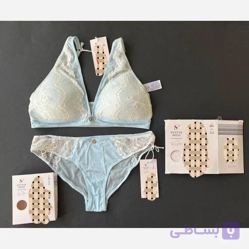 ست سوتین و شورت از برند SYLVIE MEIS آبی خوشرنگ