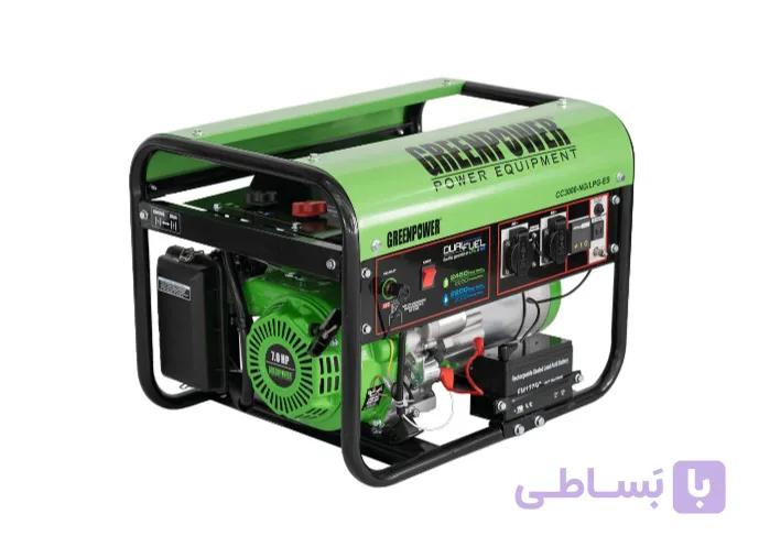 موتور برق گرین پاور cc3000 گاز سوز