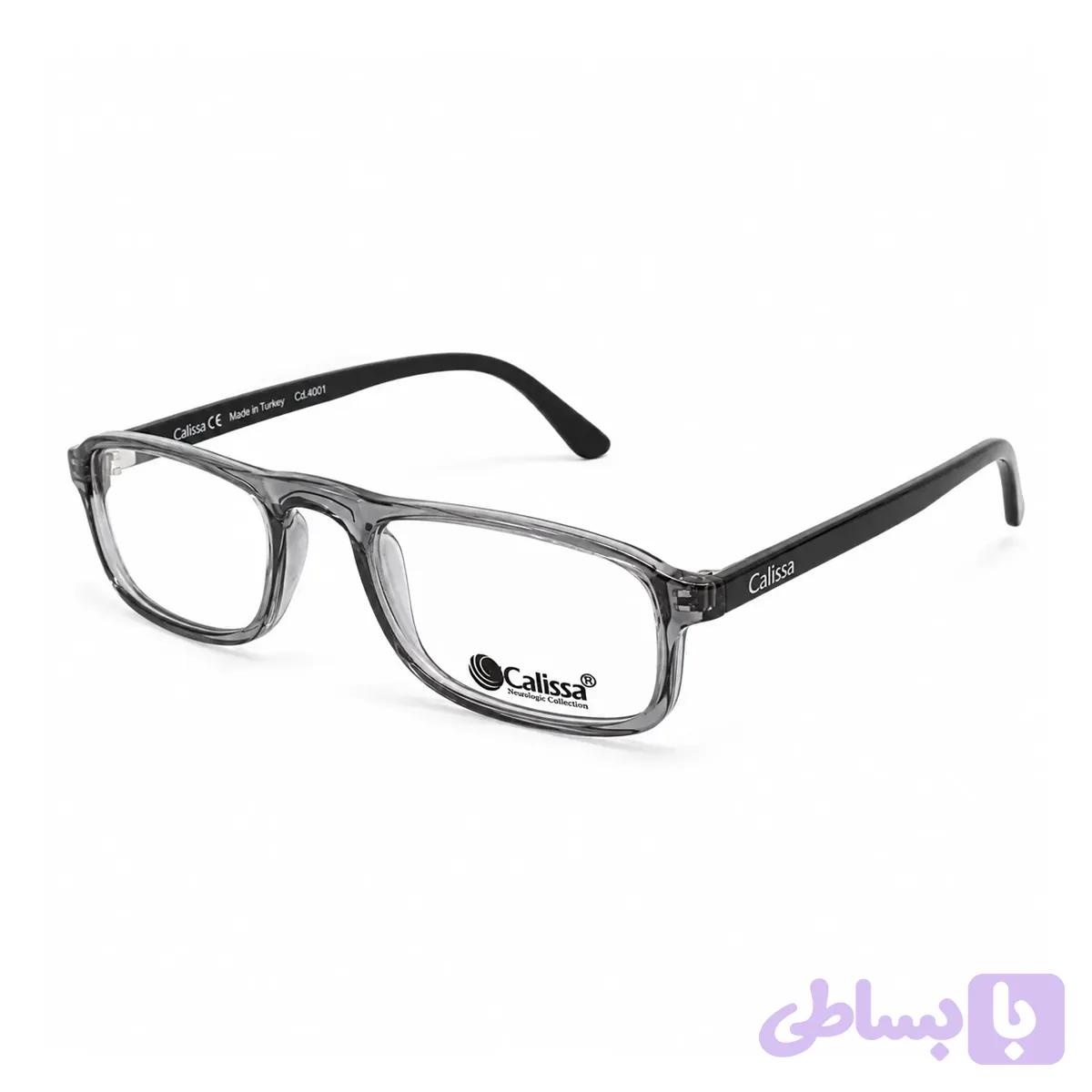عینک طبی مطالعه کالیسا مدل CA0018/C4001 خاکستری – مشکی — تصویر 1