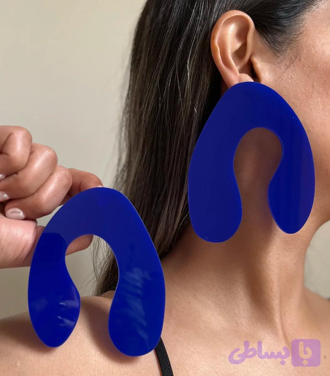 گوشواره سبک پلکسی مینیمال مدل نعل