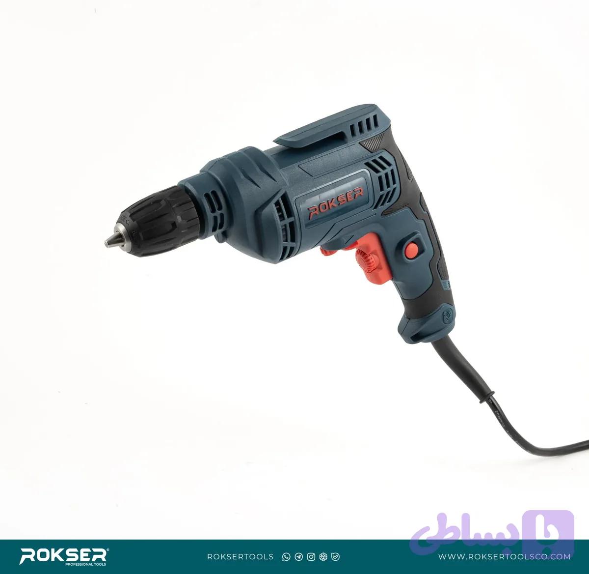 دریل برقی 10 میلی‌متری 450 وات مدل 2110 راکسر | قیمت و مشخصات — تصویر 1