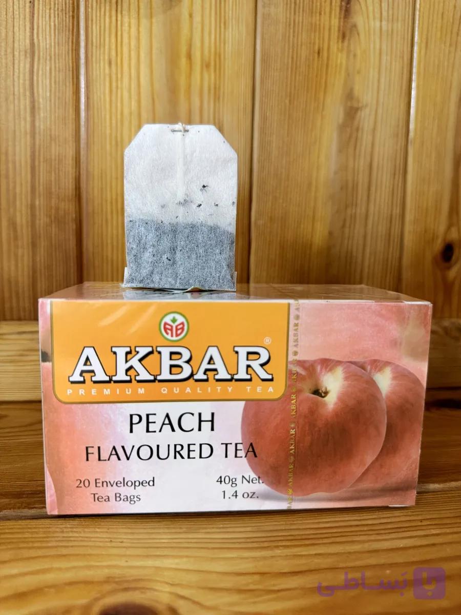 چای کیسه ای طعم هلو