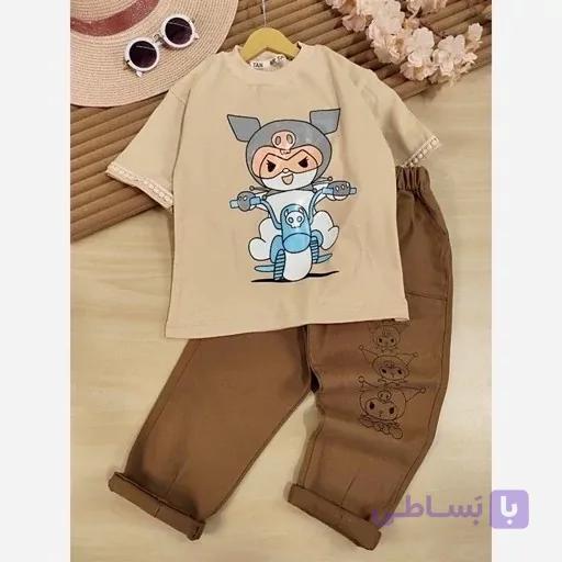 تیشرت شلوار طرح کرومی سایز 45 الی 60