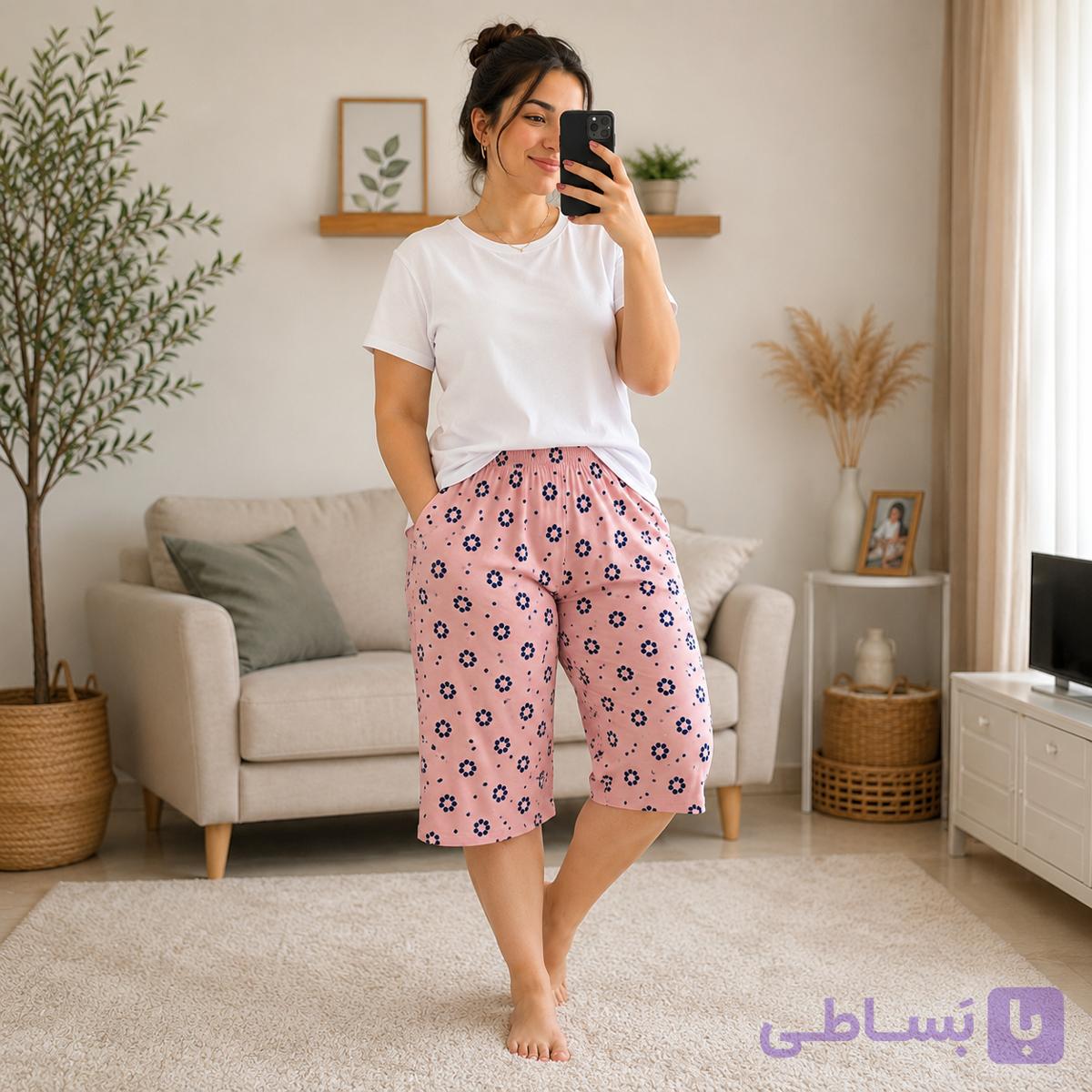 شلوارک زنانه نخ پنبه قواره متوسط کیفیت عالی + خرید قسطی