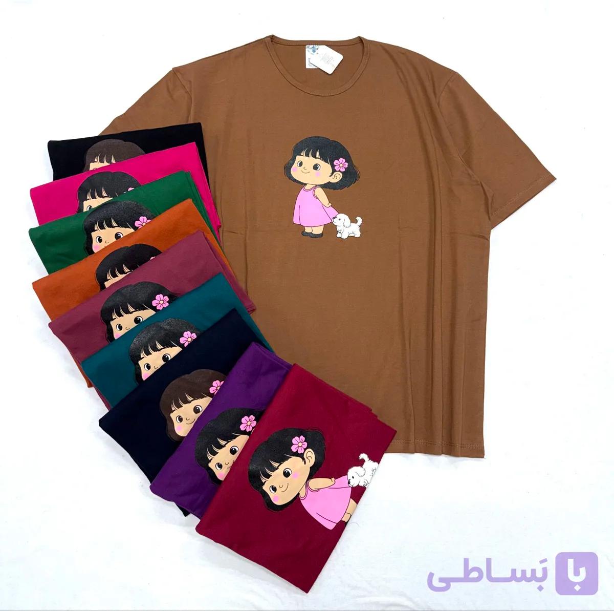 تیشرت نخ پنبه زنانه قواره بزرگ 4XL باکسی کد 1822 + خرید قسطی
