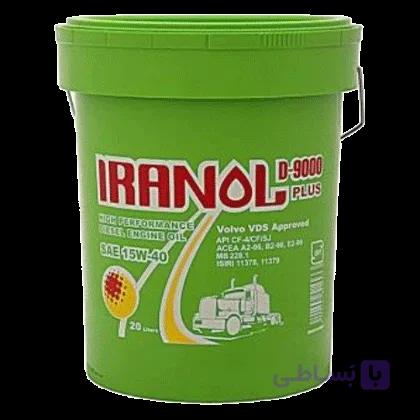 روغن موتور دیزلی ایرانول D-9000 پلاس 15W40 با حجم 20 لیتر
