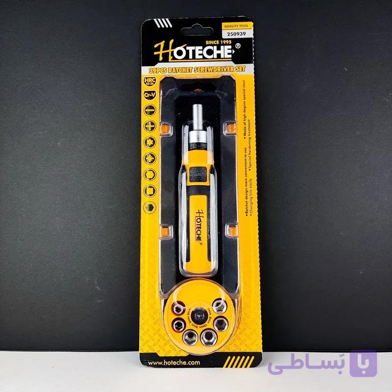ست کله بکس و بیت پیچ گوشتی و دسته جغجغه 39 عددی 1.4 اینچ - برند اصلی Hoteche هوتچ (250939)