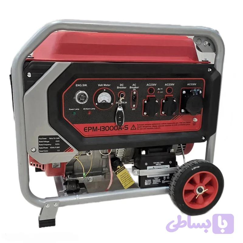 موتور برق بنزینی 21 اسب بخار ادون مدل EPM-13000A-S ریموت استارت