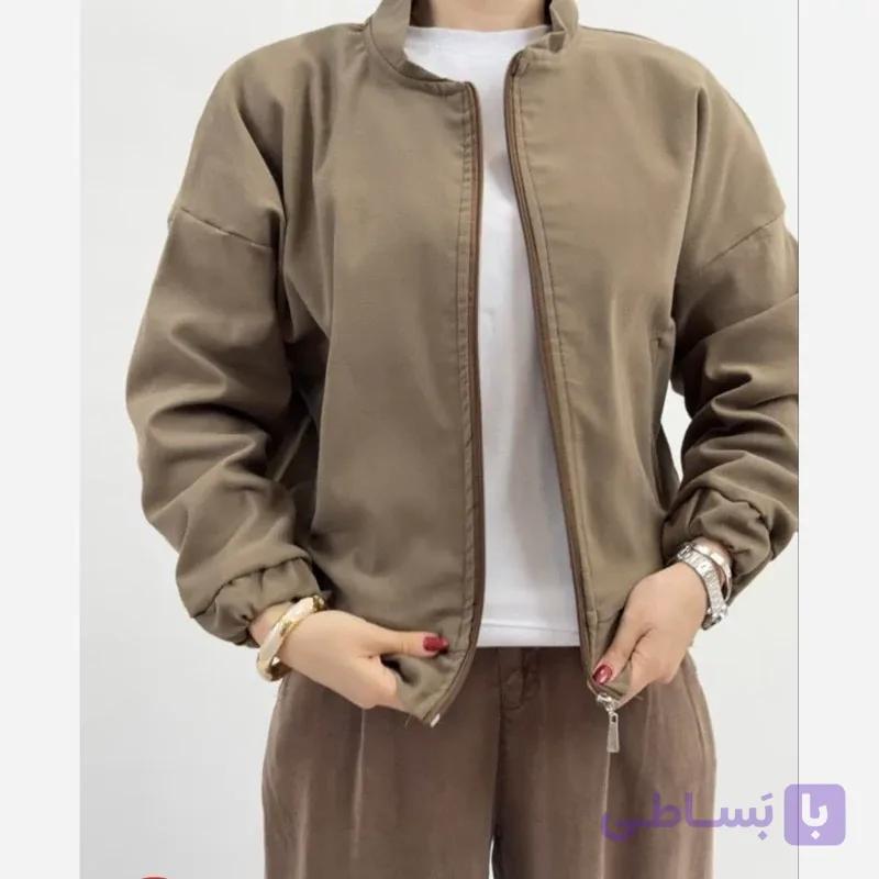 بامبر جکت و سویشرت زنانه کتان