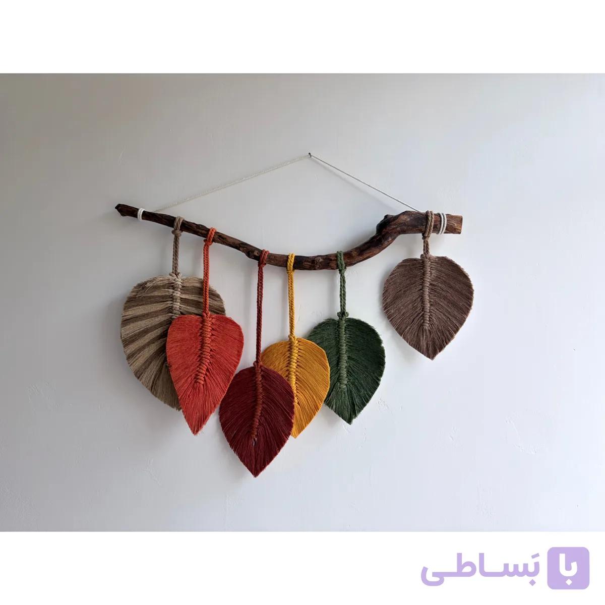 دیوارکوب برگ مکرومه