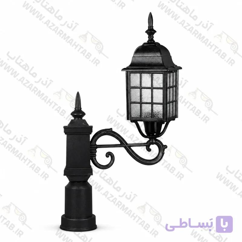 چراغ کلاسیک ویلایی تک شاخه سناتور مدل مشبک بزرگ کد AM147