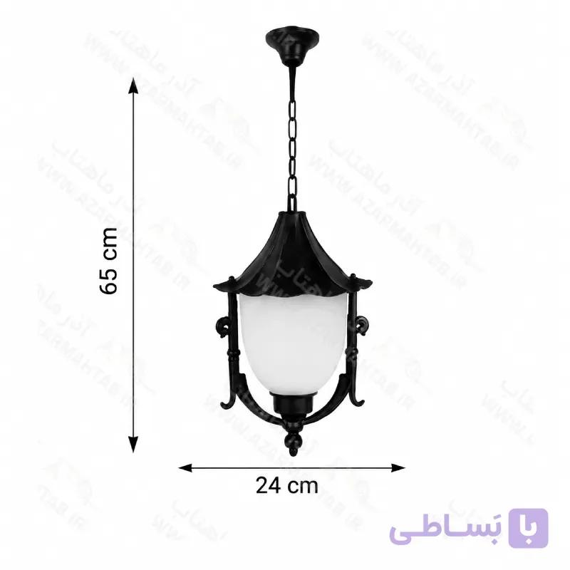 چراغ کلاسیک ویلایی آویز مدل سلطنتی کوچک کد AM116