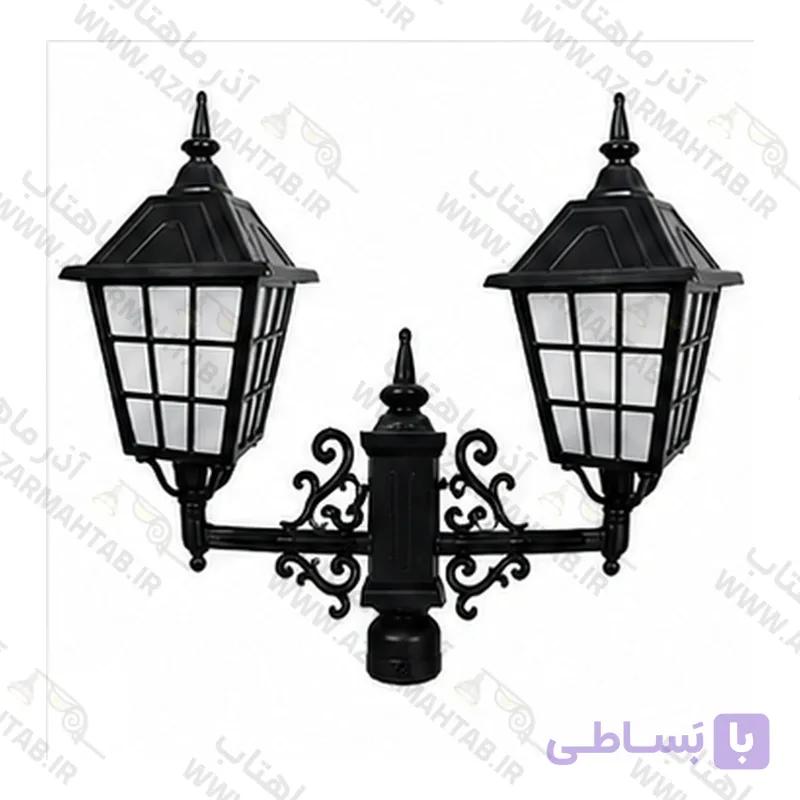 چراغ کلاسیک ویلایی دوشاخه رز بزرگ مدل ونیز کد AM157