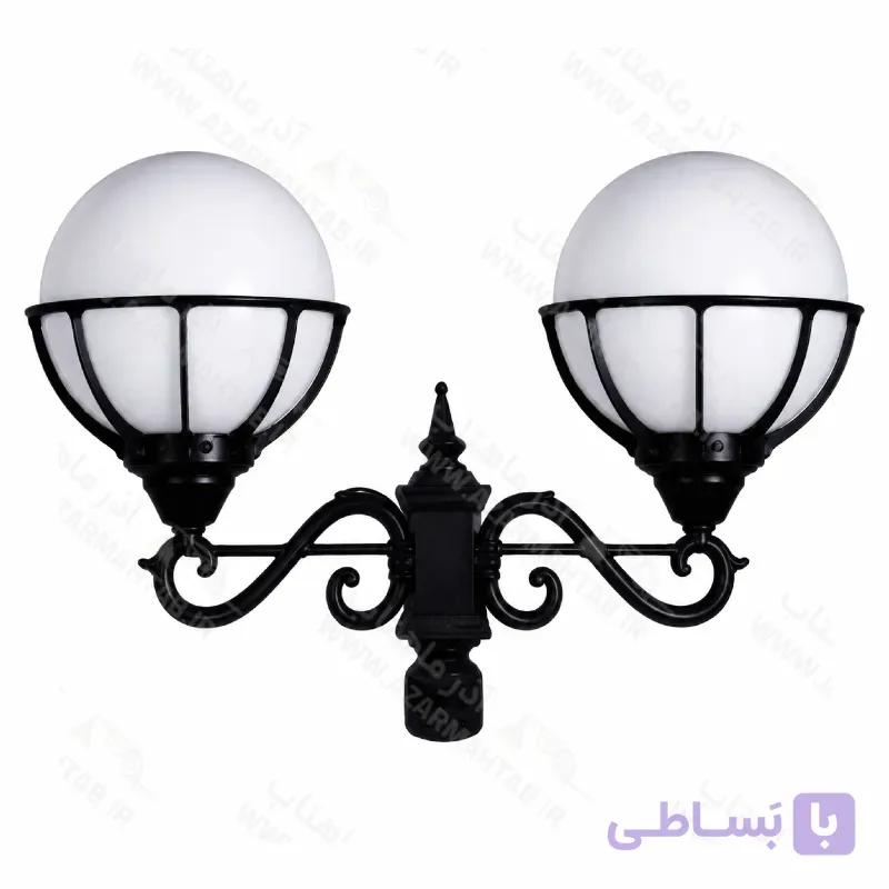 چراغ کلاسیک ویلایی دو شاخه سناتور مدل 8پرحباب کد AM125