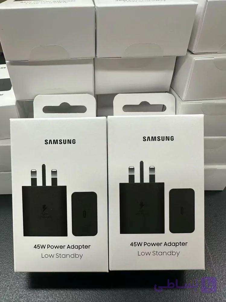 شارژر سامسونگ مدل EP-TA845 توان 45 وات سوپرفست شارژ سه پین NFC فعال
