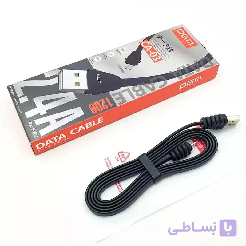 کابل تبدیل USB بهType C او جی ام مدل CA-03 طول 1.2 متر