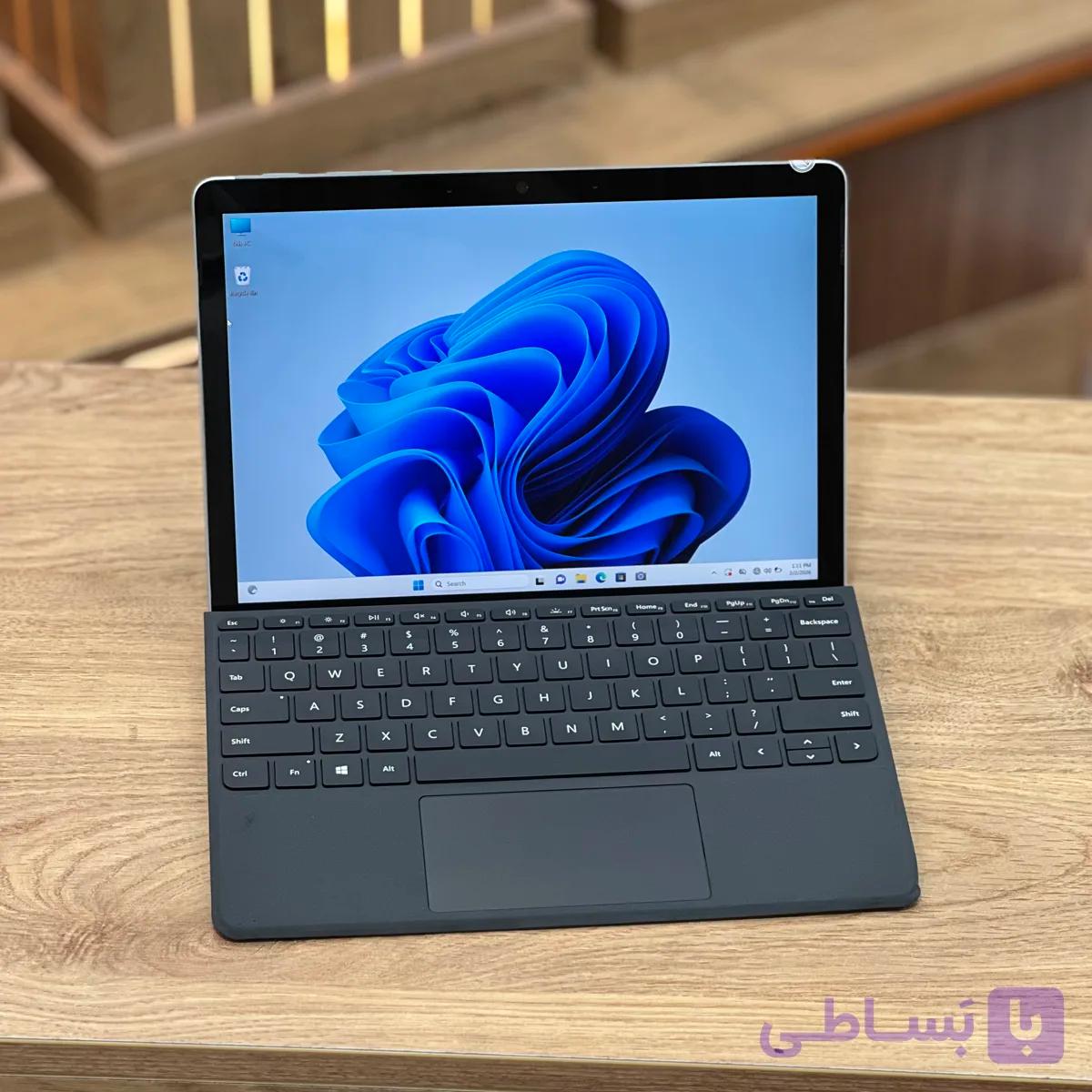 لپ‌تاپ استوک ۱۰.۵ اینچی سرفیس مدل Surface Pro Go 2 M3 8100Y 8GB DDR4 128GB SSD intel UHD