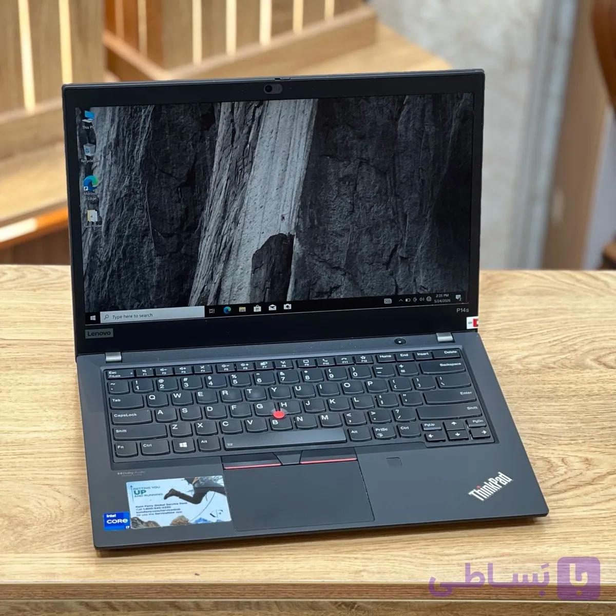 لپ تاپ استوک 14 اینچی لنوو مدل Lenovo ThinkPad P14s i7 1165G7 16GB DDR4 512GB SSD 4GB Nvidia Quadro T500