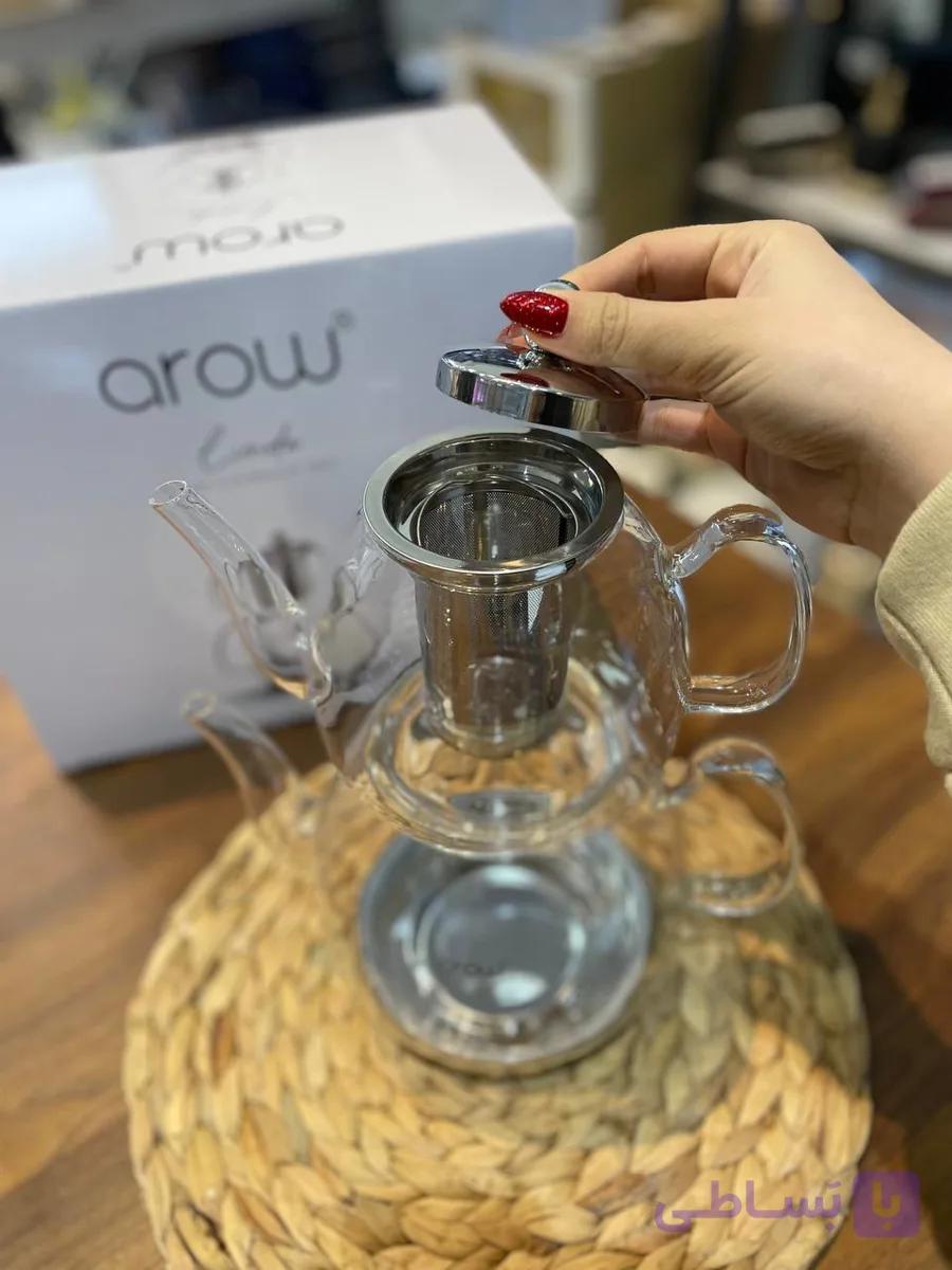 کتری قوری پیرکس مدل Gusto برند Arow — تصویر 1