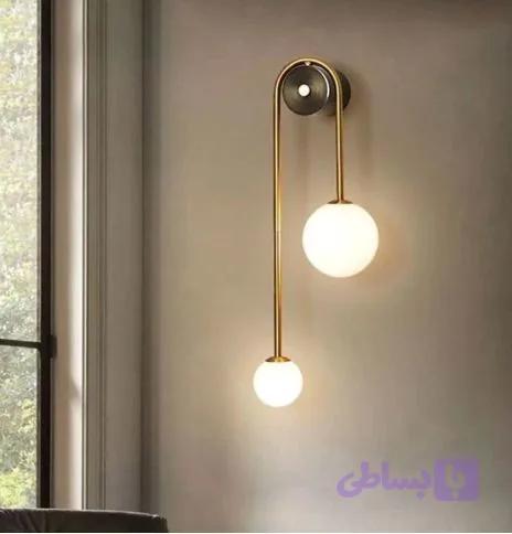 لوستر دیواری فلزی حبابی D110
