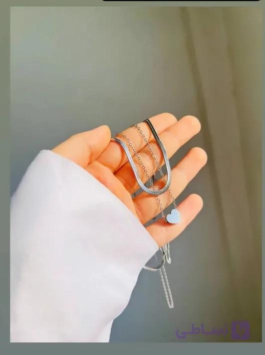 گردنبند دولاین ماری قلبی