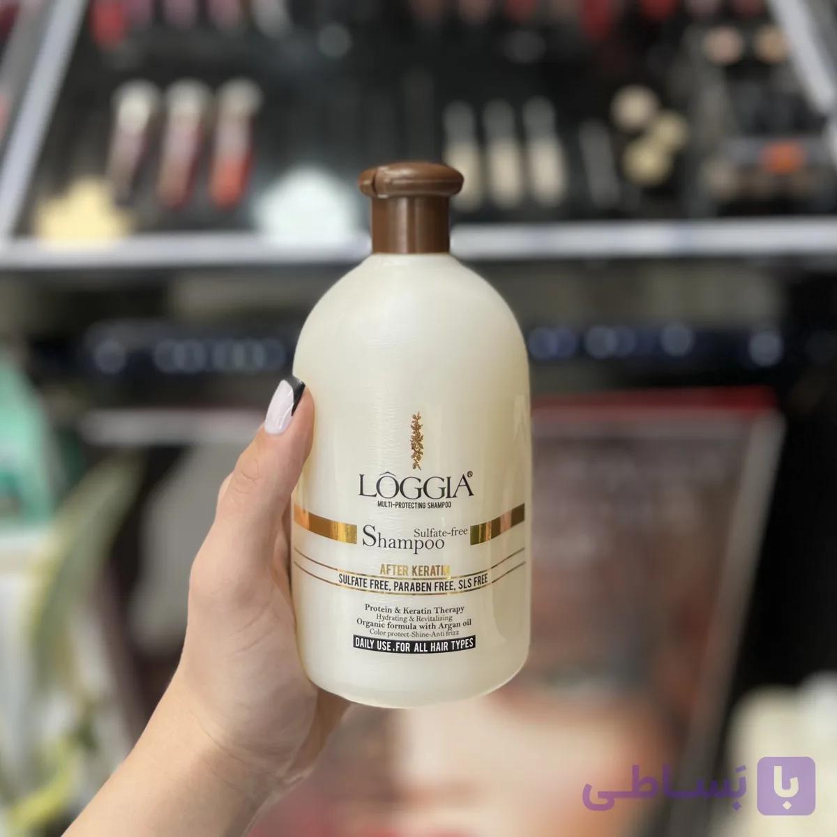 شامپو مو لوجیا مدل keratin حجم 500 میلی لیتر