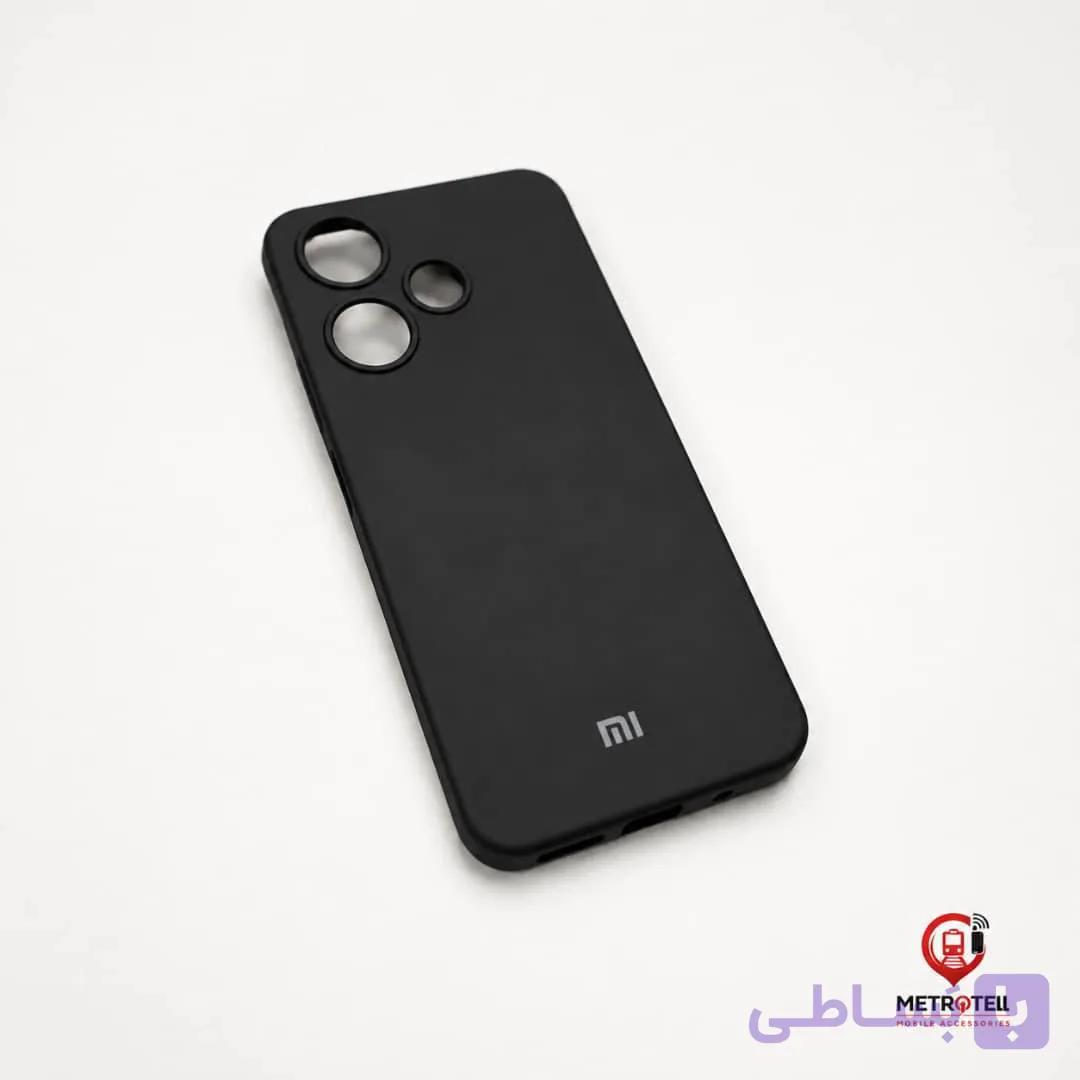 قاب شیائومی Redmi 13 / 13x سیلیکون اورجینال مشکی — تصویر 1