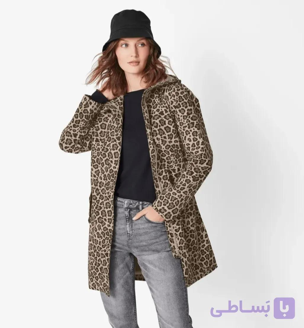 بارانی زنانه، اسمارا آلمان، طرح پلنگی