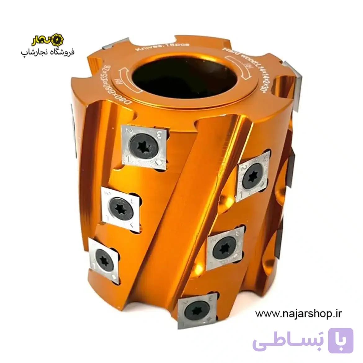 توپی فرز پرداخت قطر 8 کارگیر 10 تورنادو کد T8010035-535 — تصویر 1