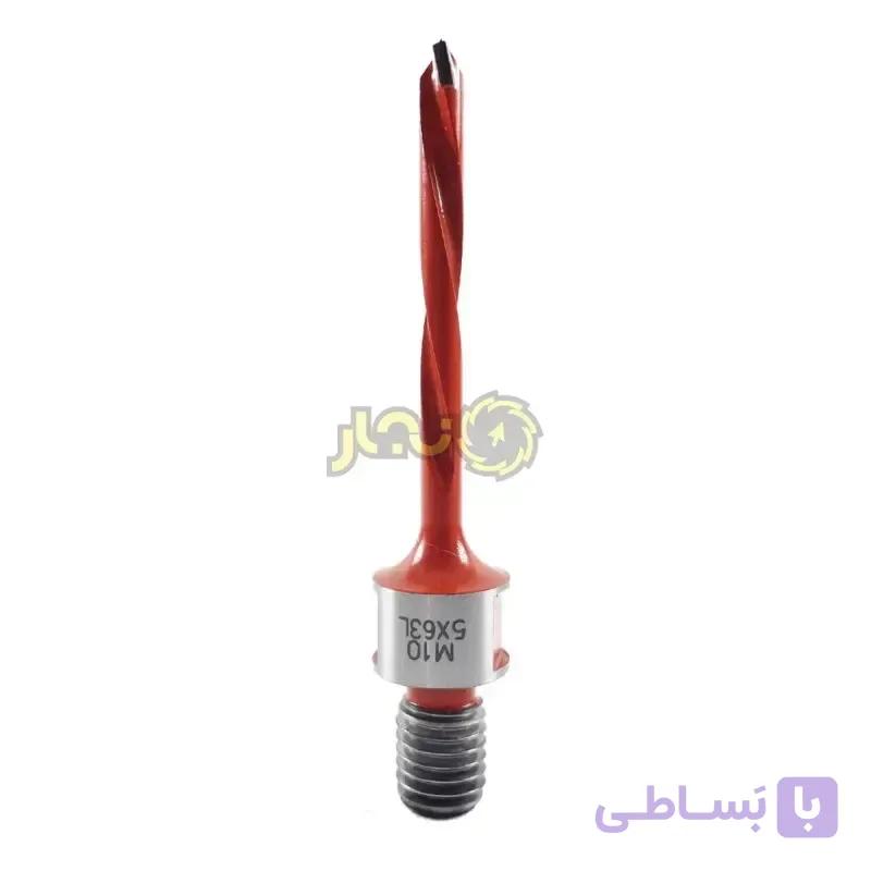 مته سه نیش ته پیچ دار چپگرد قطر 5 کد T054310-803L — تصویر 1