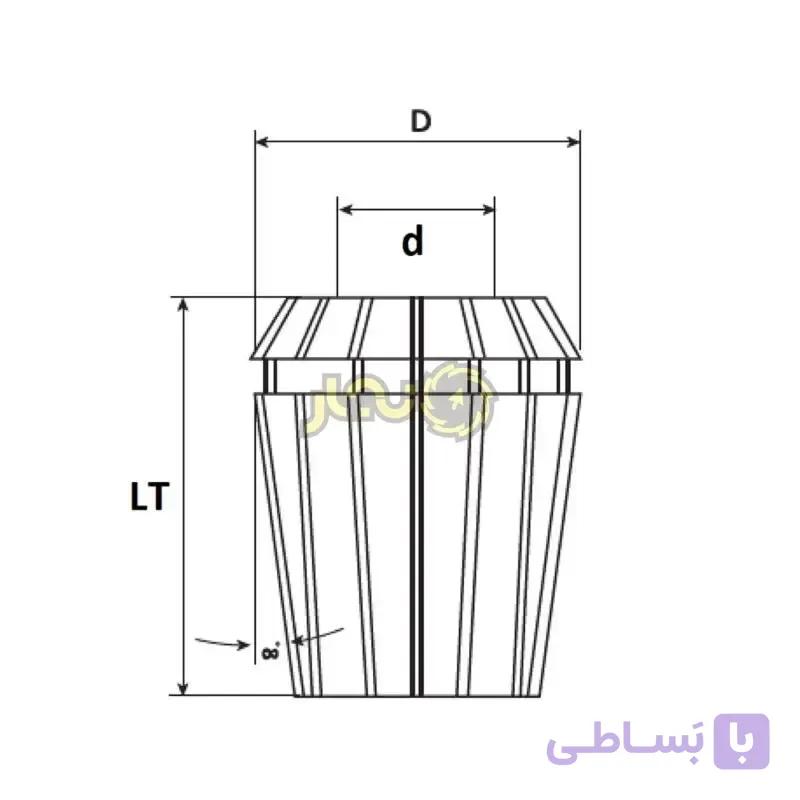 کولت فشنگی قطر 12 تورنادو ER32 کد T334012-32 — تصویر 1