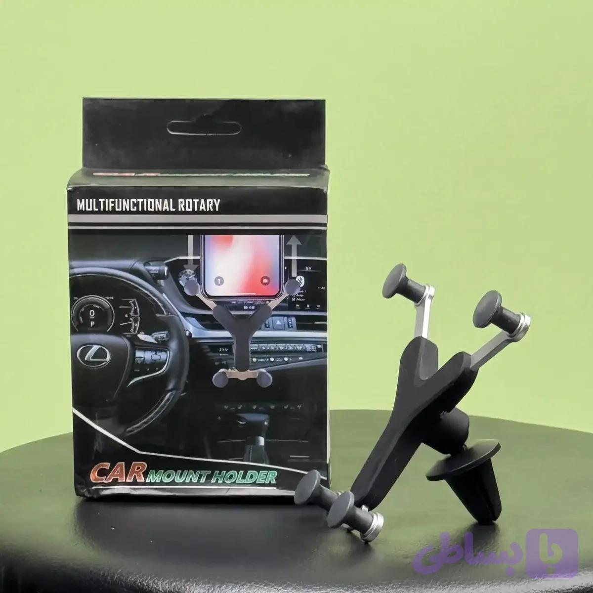 هولدر دریچه‌ای خودرو مدل Multifunctional Rotary Car Mount Holder کد1055 — تصویر 1
