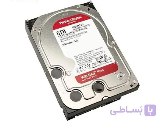 هارد HDD اینترنال وسترن دیجیتال مدل قرمز ظرفیت 6 ترابایت استوک