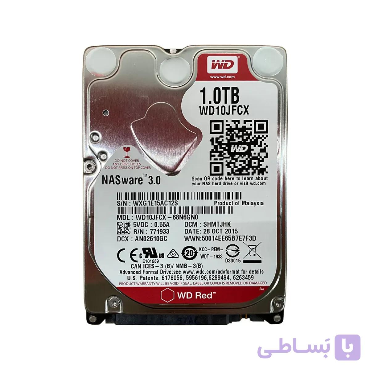 هارد لپ تاپ برند وسترن دیجیتال WD قرمز ظرفیت 1ترابایت