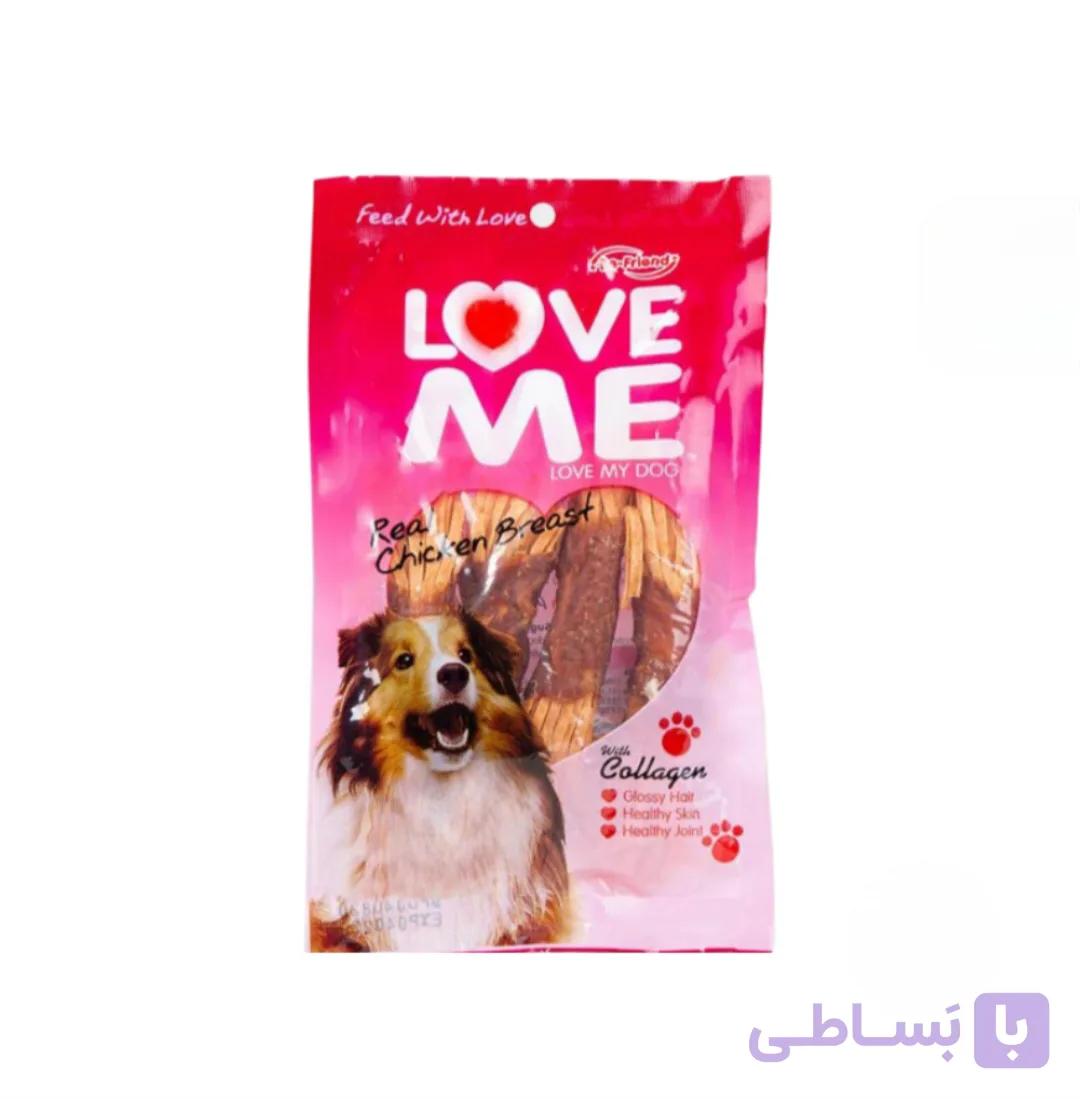 تشویقی سگ مدل هویجی برند love me لاومی ۶۰ گرمی